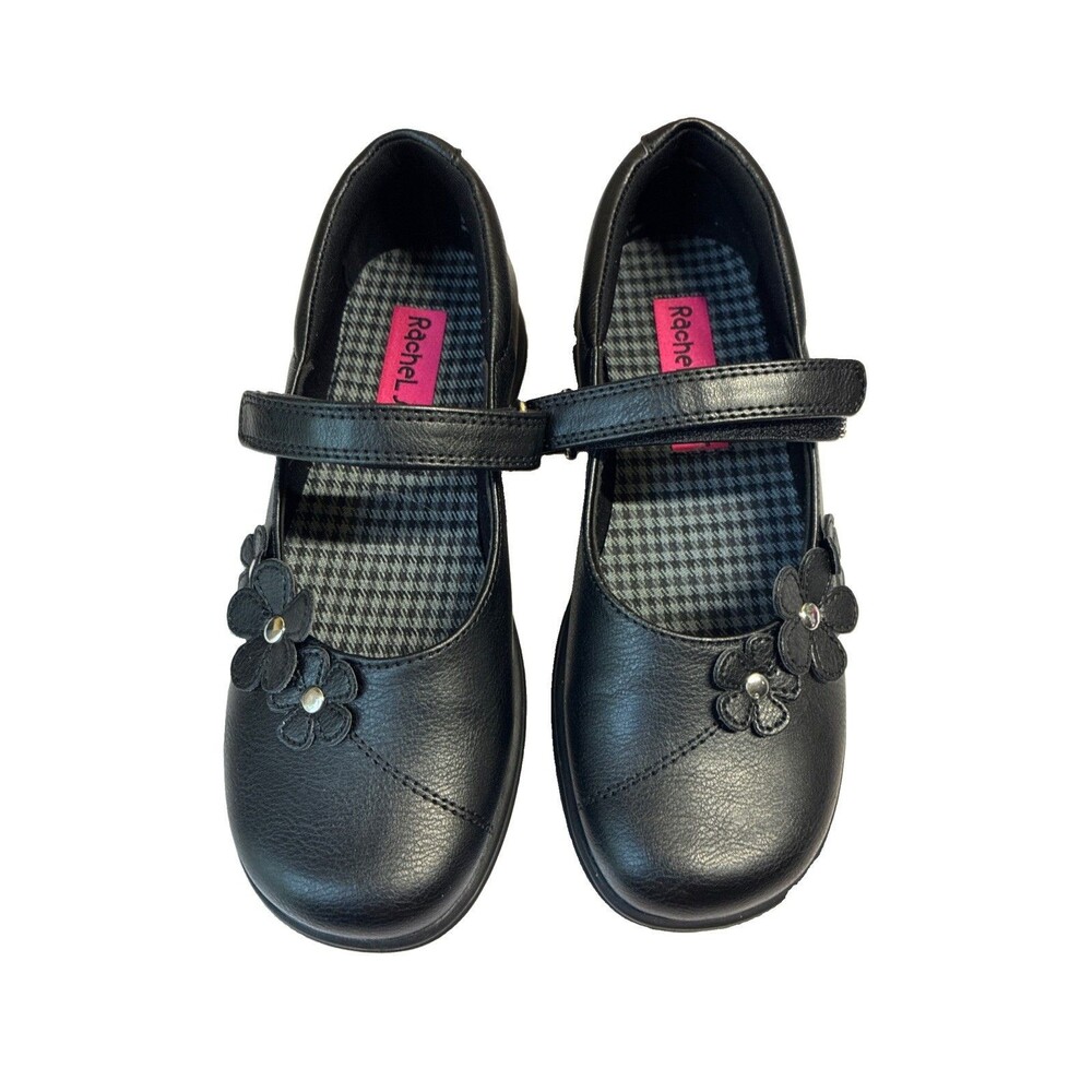 Rachel Shoes Black Floral Carol Shoes - Kids - Size 1M